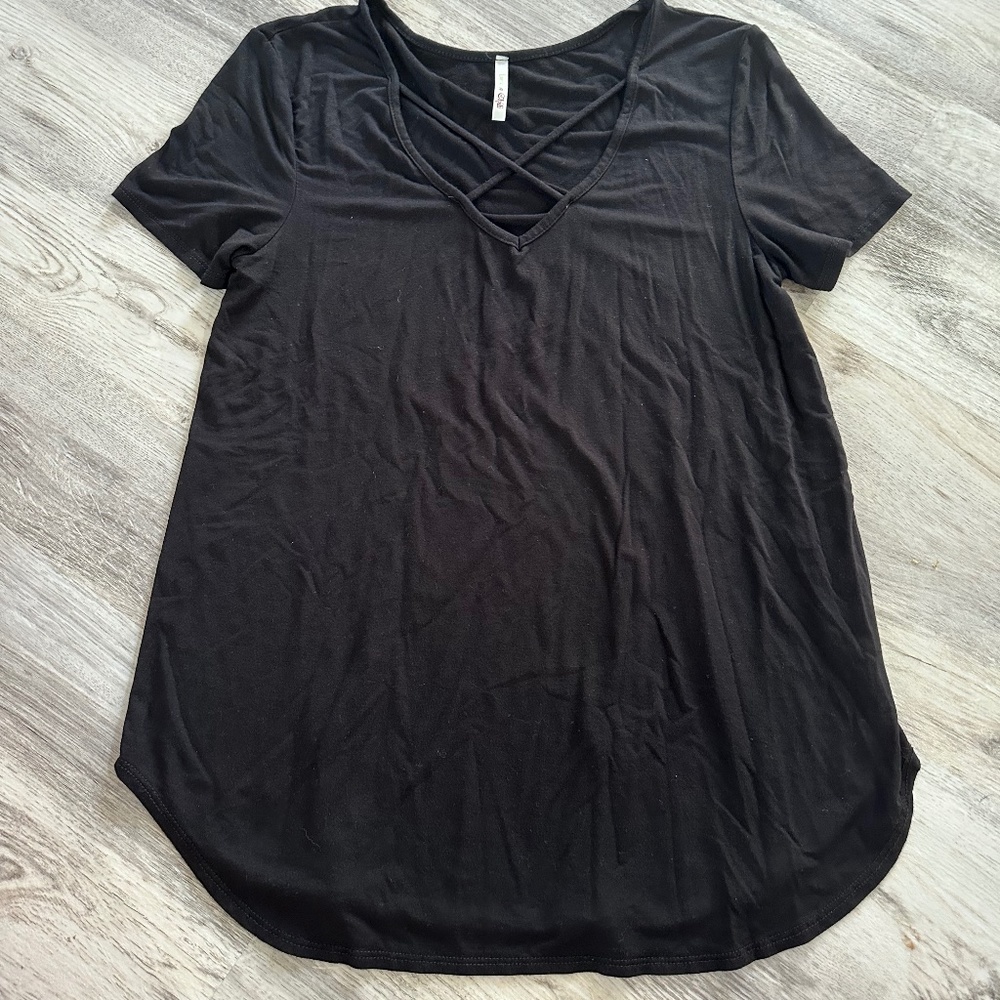 Womens criss cross detail top